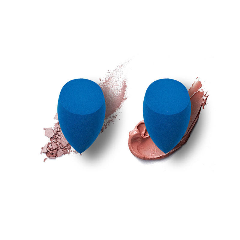 Wet&Dry Dual Use Beauty Egg Cosmetic Blender Latex Free Blue Coffee Cup Makeup Sponge Set