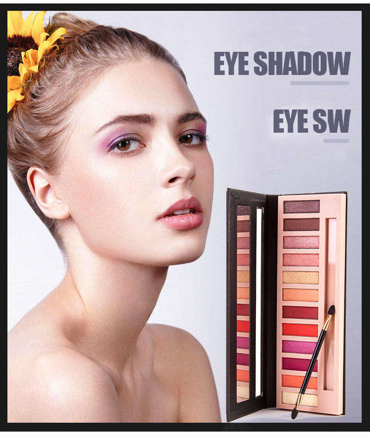 Eyeshadow Pan Eye Shadow Makeup Cosmetic Pressed Single 12 Colors Eyeshadow Palette Custom Your Own Brand With Brush