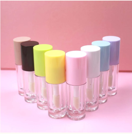 2022 Lip Gloss Tubes With Box And Logo Clear Custom With Big Brush Mini Lip Gloss Tube