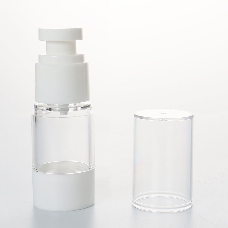 15ml 50ml 80ml 100ml 120ml Transparent Skin Care Serum Packaging Empty Refillable Plastic 30ml Airless Spray Lotion Pump Bottles