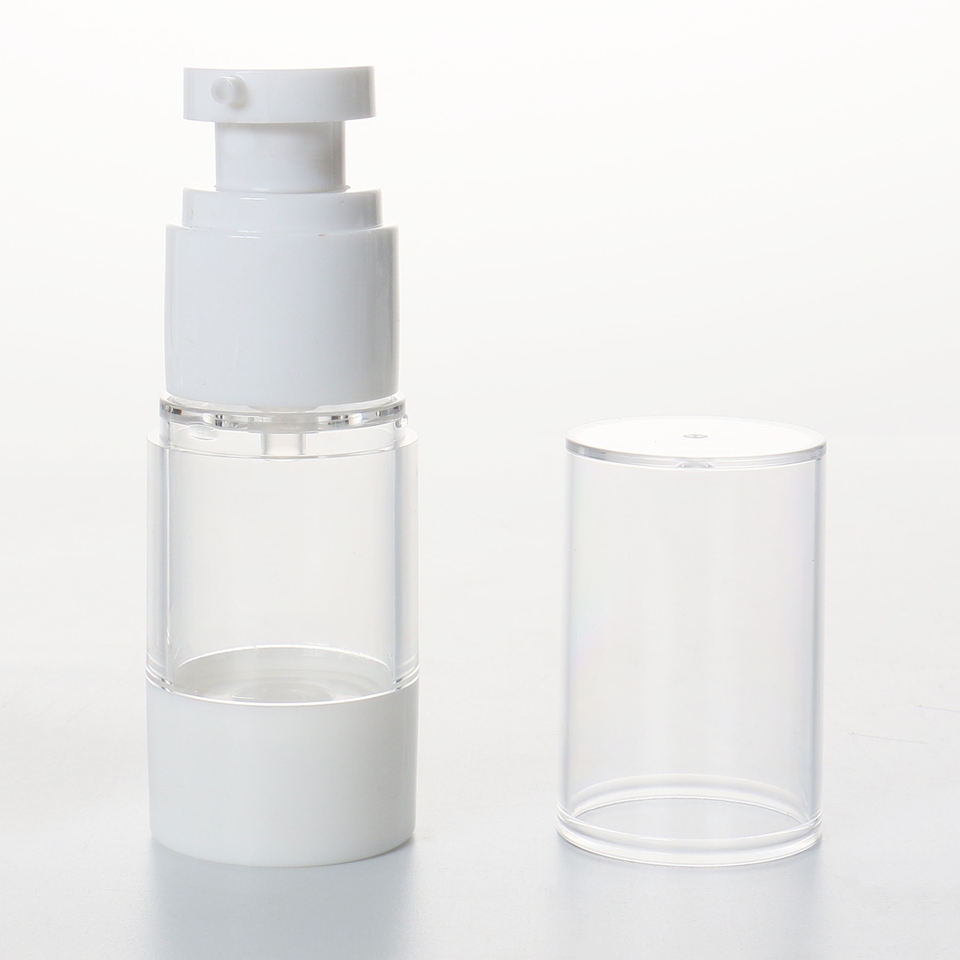 15ml 50ml 80ml 100ml 120ml Transparent Skin Care Serum Packaging Empty Refillable Plastic 30ml Airless Spray Lotion Pump Bottles