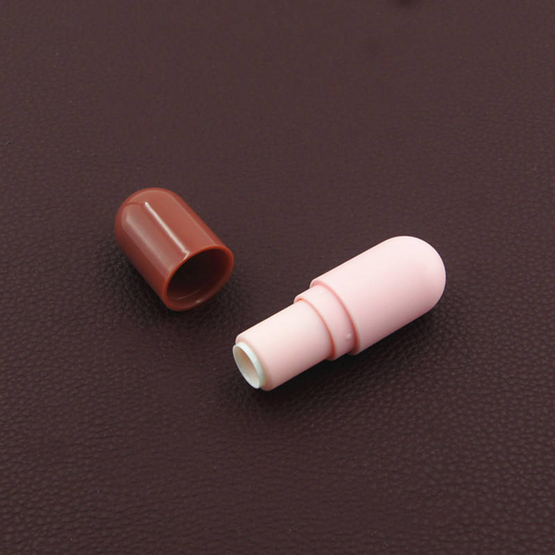 3ml Wholesale Custom Pink Private Label Empty Mini Cute Capsule Pill Lip Gloss Tube