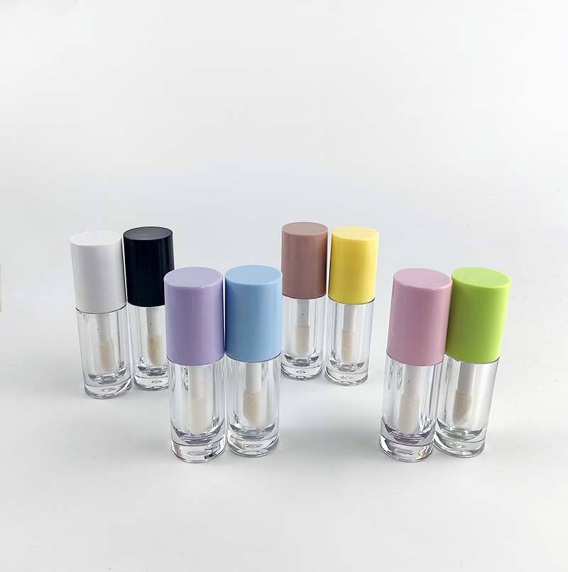 2022 Lip Gloss Tubes With Box And Logo Clear Custom With Big Brush Mini Lip Gloss Tube