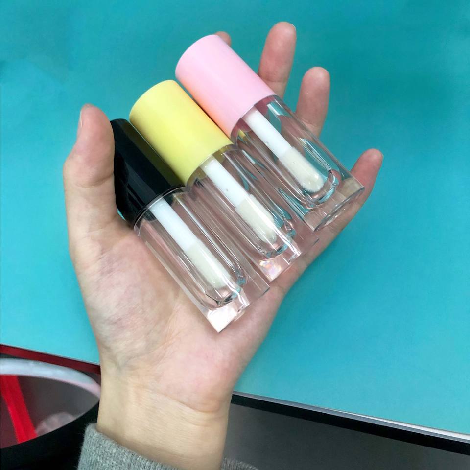 2022 Lip Gloss Tubes With Box And Logo Clear Custom With Big Brush Mini Lip Gloss Tube