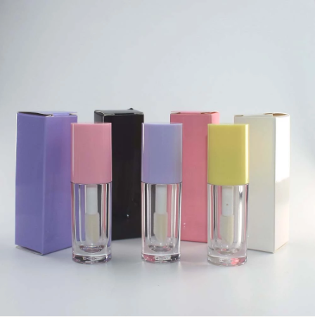 2022 Lip Gloss Tubes With Box And Logo Clear Custom With Big Brush Mini Lip Gloss Tube