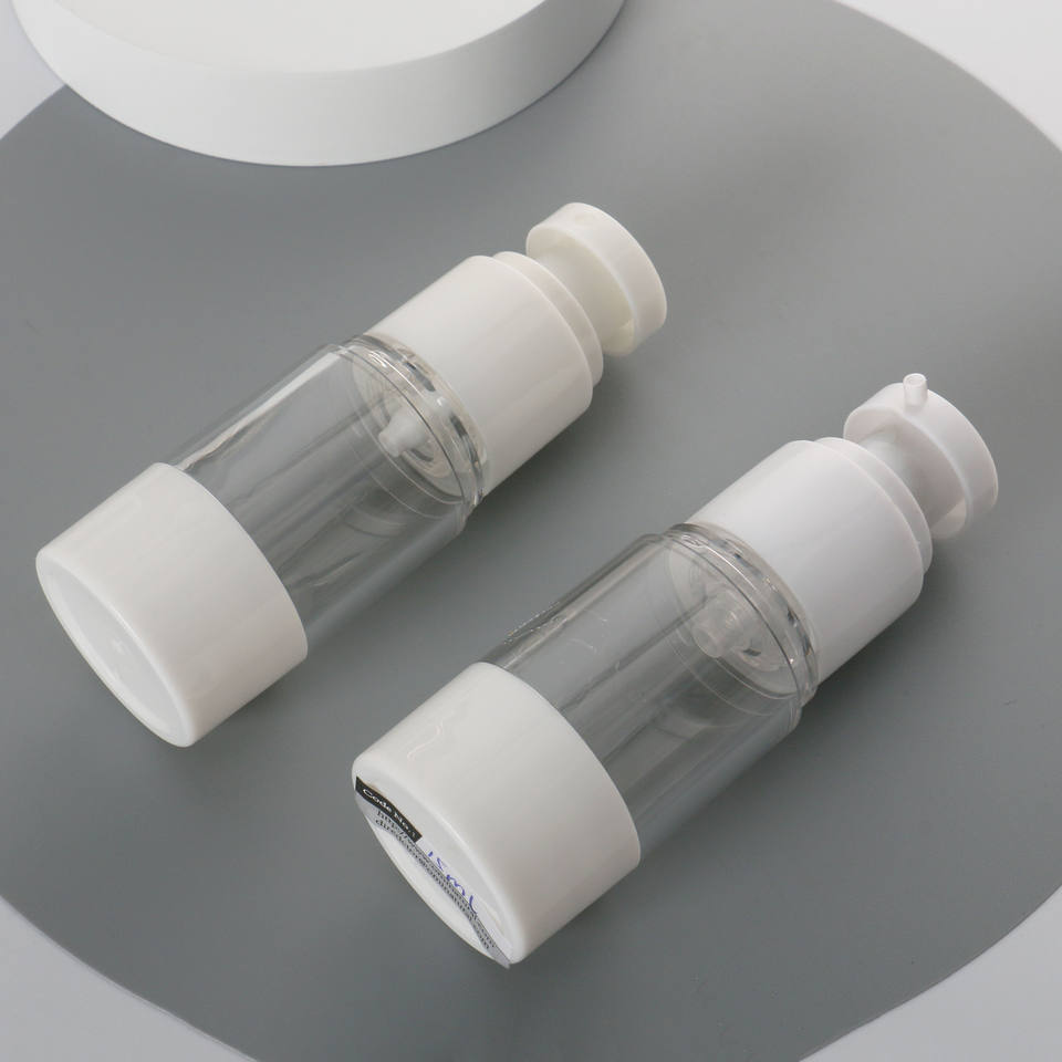 15ml 50ml 80ml 100ml 120ml Transparent Skin Care Serum Packaging Empty Refillable Plastic 30ml Airless Spray Lotion Pump Bottles