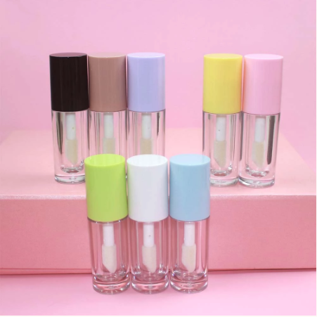 2022 Lip Gloss Tubes With Box And Logo Clear Custom With Big Brush Mini Lip Gloss Tube