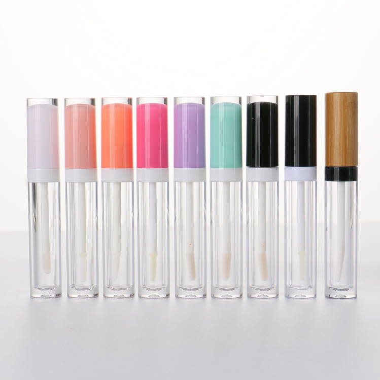 5ml 2006 Make Your Own Private Label Gold Color Lip Gloss Container Custom Cosmetics Packaging