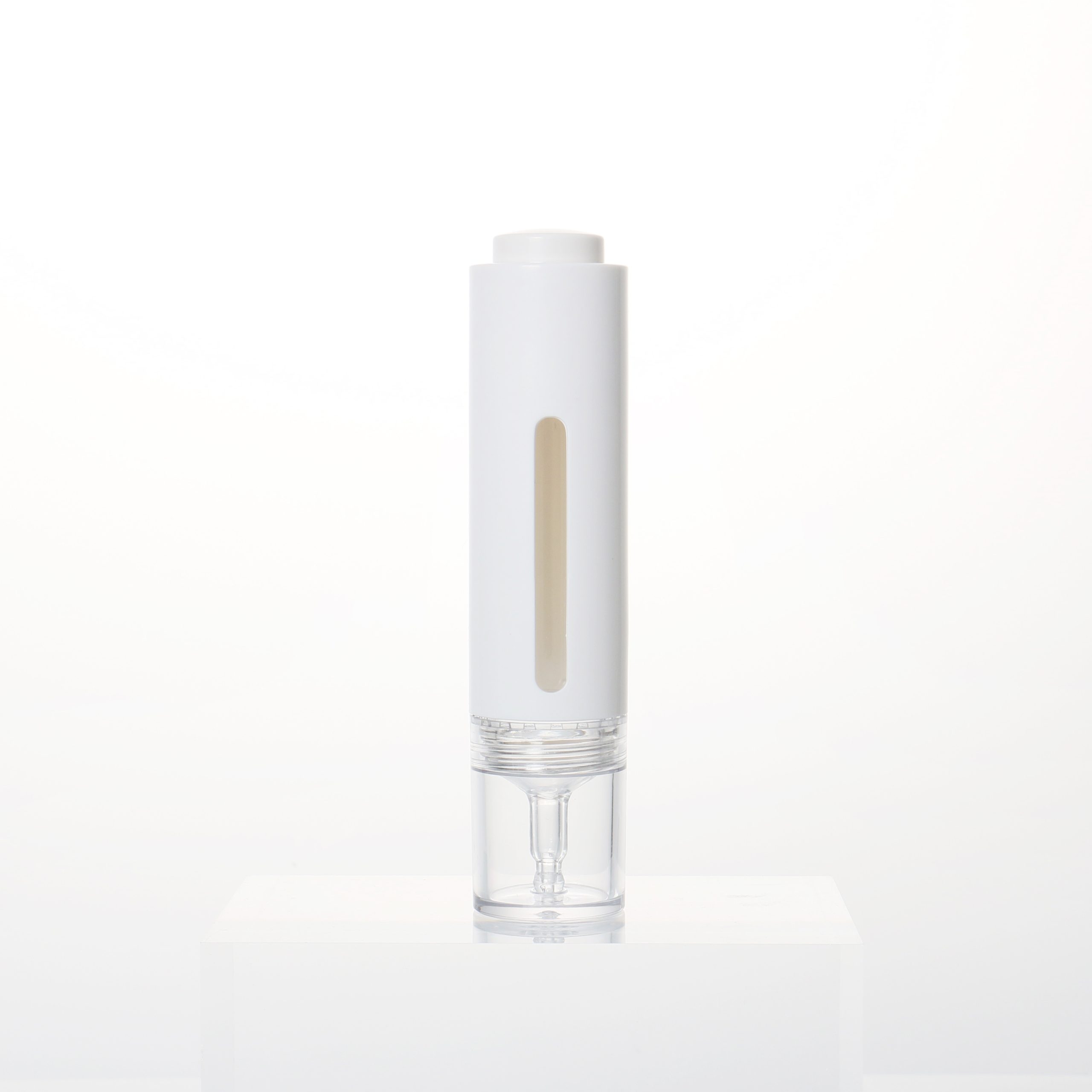 Luxurious Eye Serum Syringe Airless Dropper Bottle Customized 15ml Airless Pump Frosted Bottle Mini Airless Press Essence Bottle
