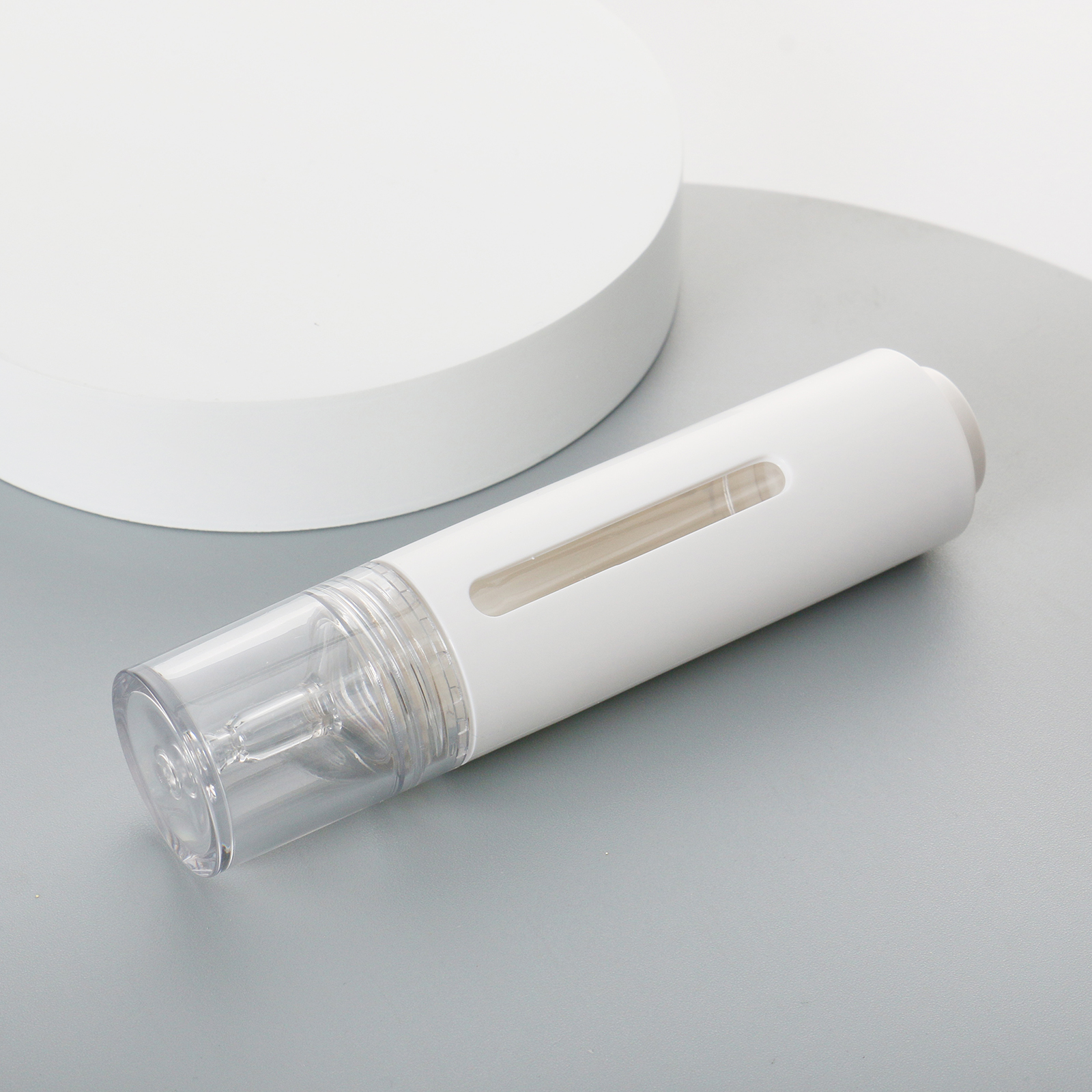 Luxurious Eye Serum Syringe Airless Dropper Bottle Customized 15ml Airless Pump Frosted Bottle Mini Airless Press Essence Bottle