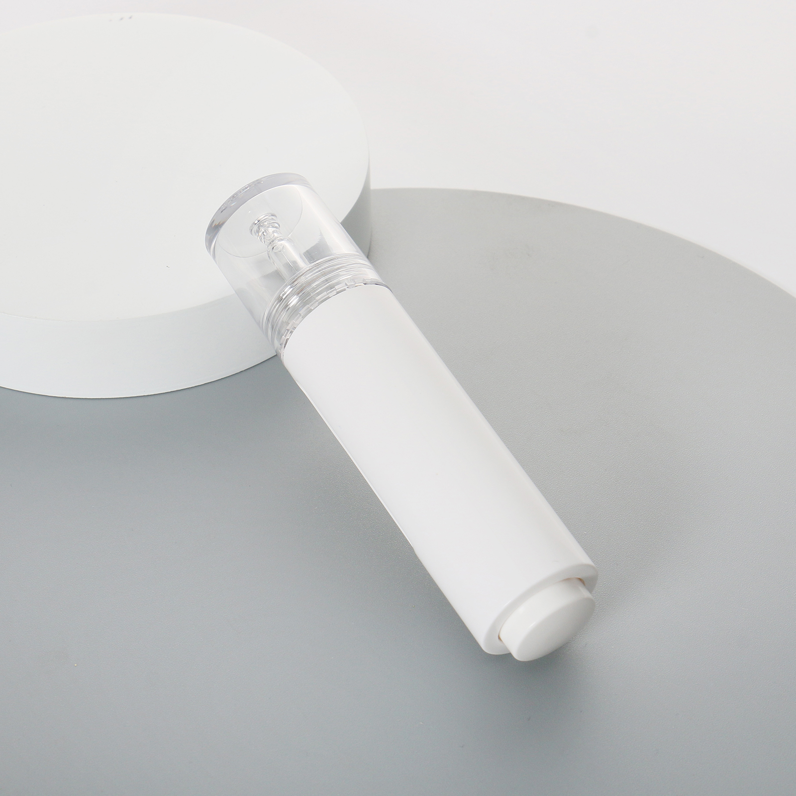 Luxurious Eye Serum Syringe Airless Dropper Bottle Customized 15ml Airless Pump Frosted Bottle Mini Airless Press Essence Bottle