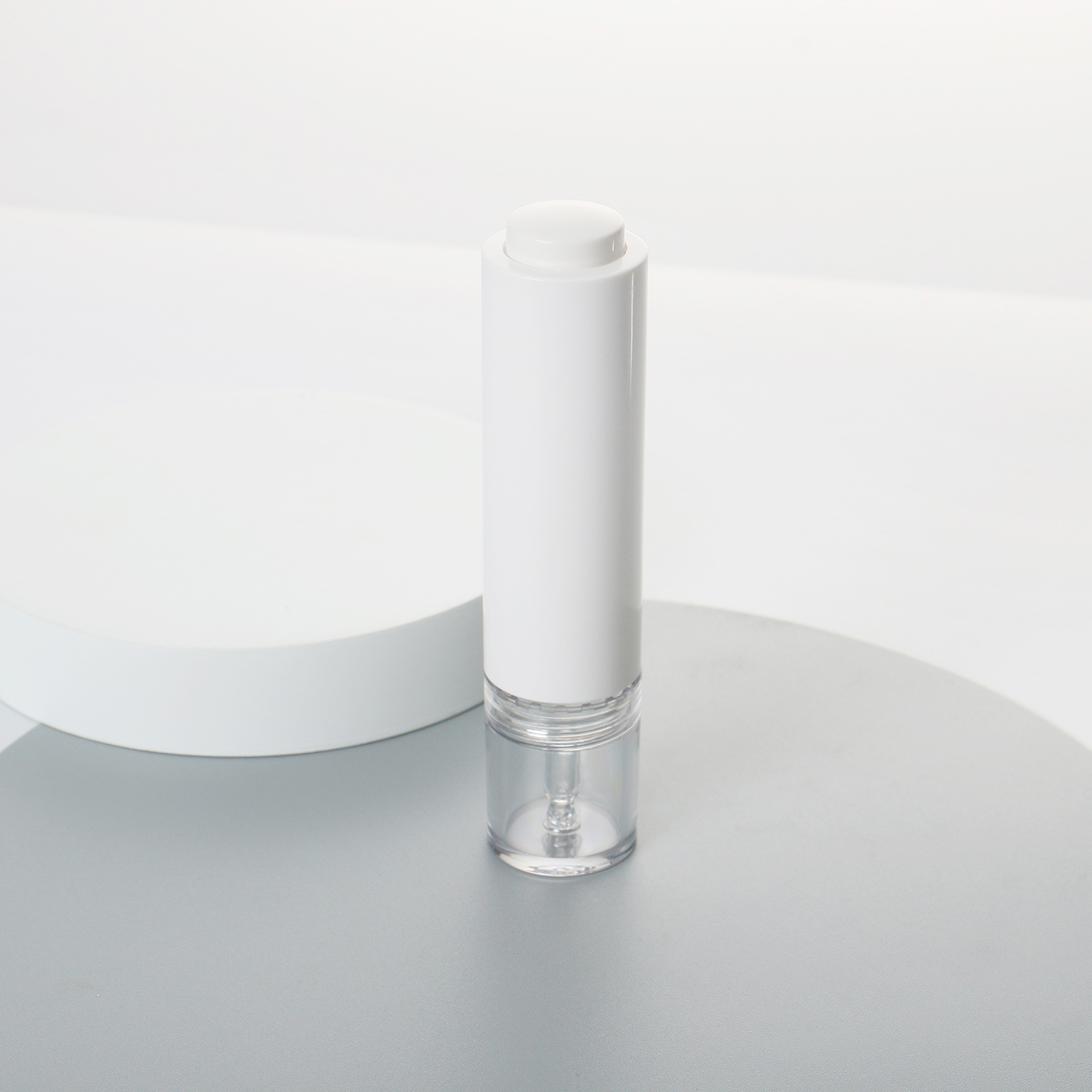 Luxurious Eye Serum Syringe Airless Dropper Bottle Customized 15ml Airless Pump Frosted Bottle Mini Airless Press Essence Bottle