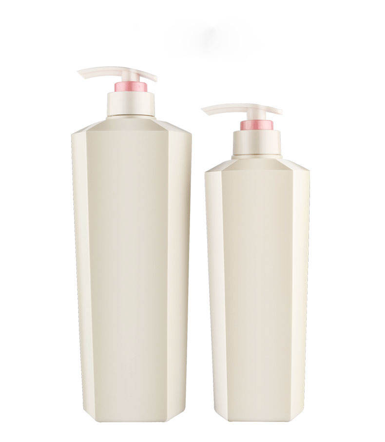 Custom 500ml 750ml Unique Eco Friendly Pet Pink White Blue Hair Plastic Empty Luxury Shampoo Bottles