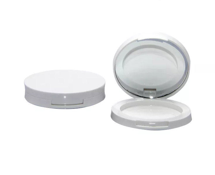 Empty Eyebrow Packaging Empty Makeup Blusher Case Compact Powder Case Customized White Makeup Packaging