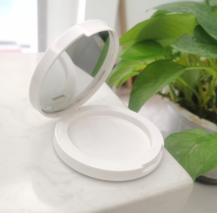 Empty Eyebrow Packaging Empty Makeup Blusher Case Compact Powder Case Customized White Makeup Packaging