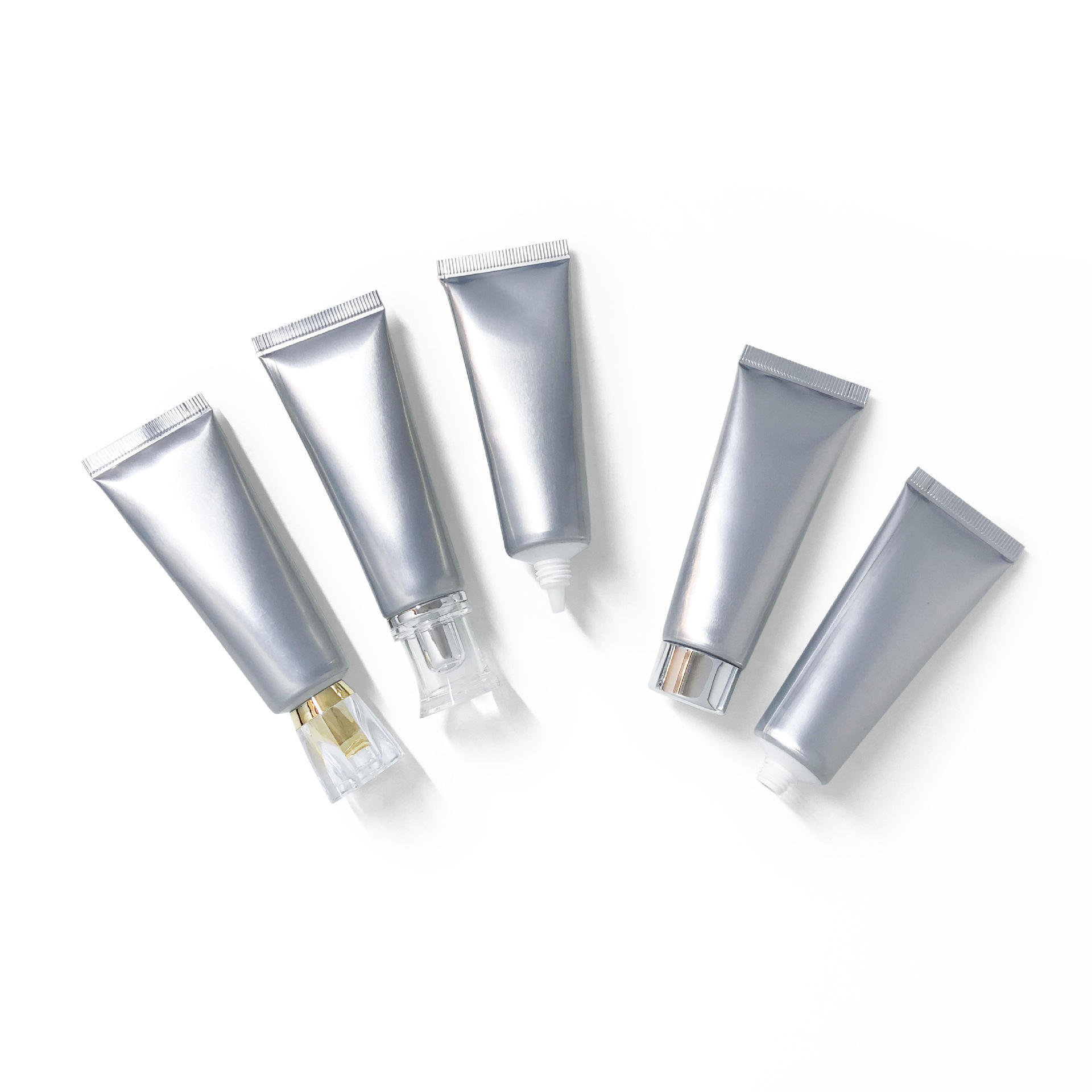 30g Empty Facial Cleanser Cosmetic Plastic Tube Squeeze Hand Cream Aluminum Soft Tube With Screw Cover