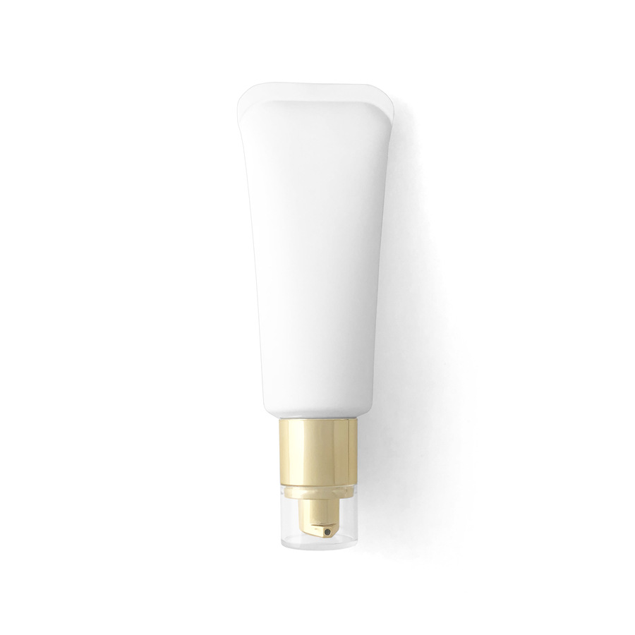 100ml Empty Frosted White PE Plastic Squeeze Soft Tube 100g Cosmetic Packaging Facial Cleanser Cream Bottle With Screw Cap