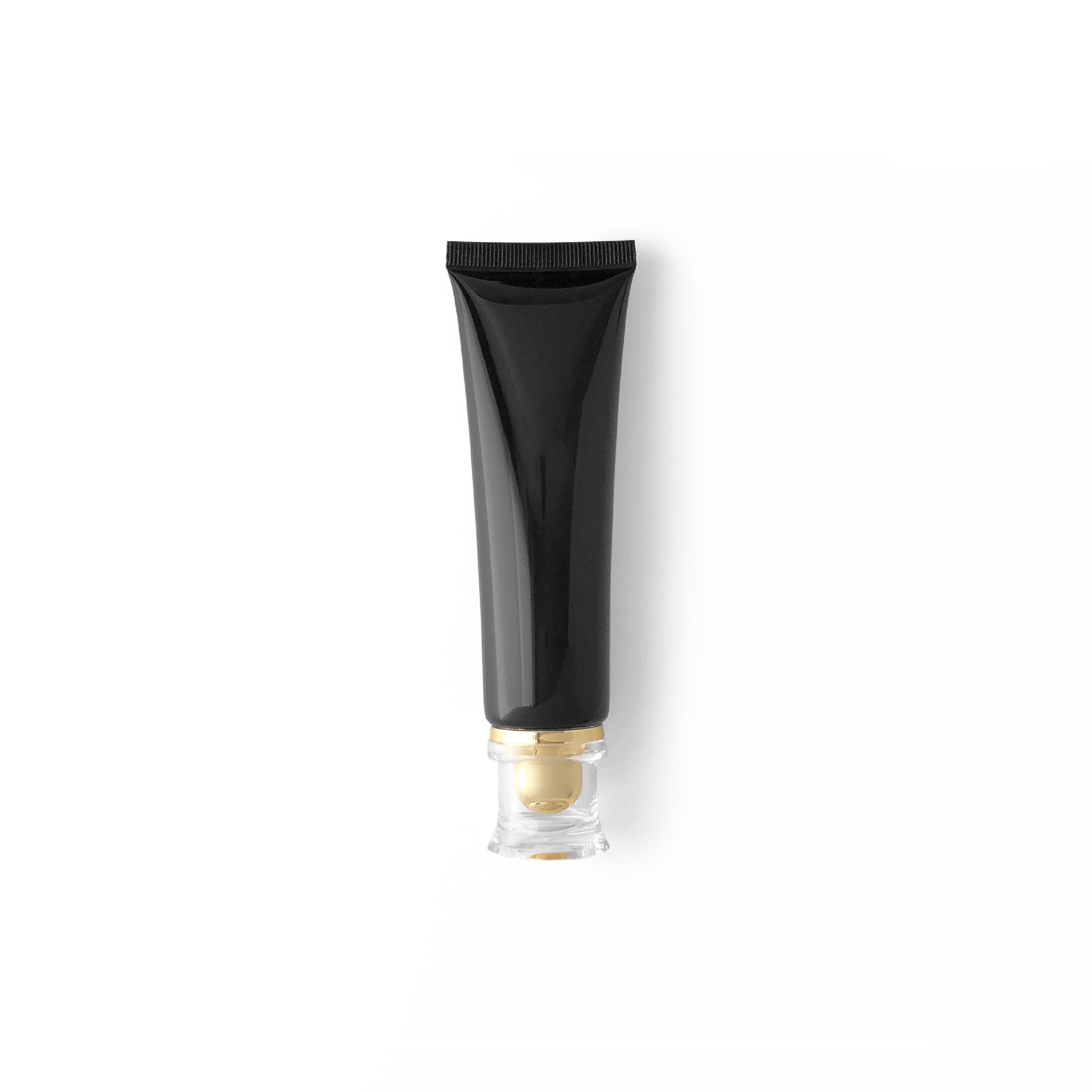 Screw Cap Black Squeeze Cosmetic Tester Tube Eco-Friendly 50g PE Empty Face Cream Soft Squeeze Container