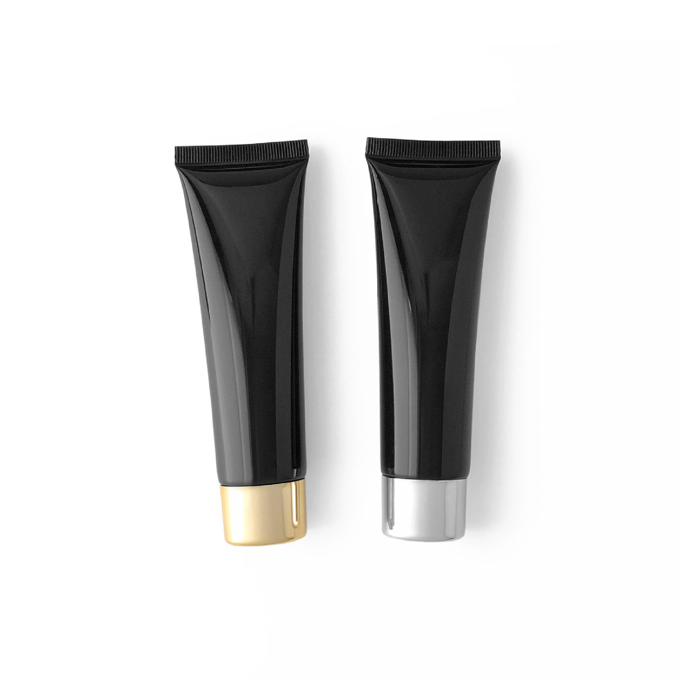 Screw Cap Black Squeeze Cosmetic Tester Tube Eco-Friendly 50g PE Empty Face Cream Soft Squeeze Container