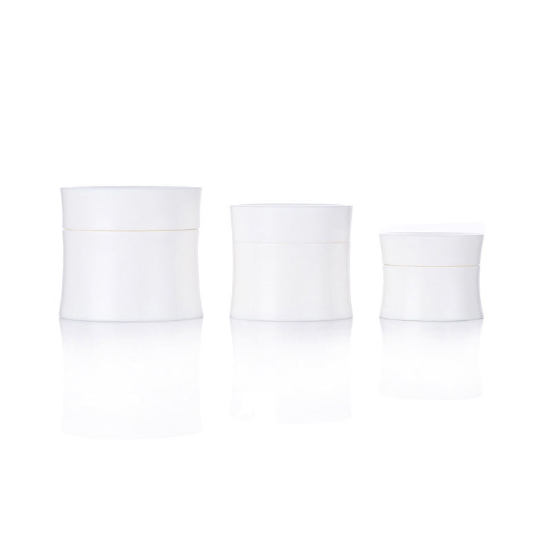 Cosmetic Packaging 15g 30g 50g Empty Special Shape Black White Eye Shadow Spot Cream Mask Plastic PP Jar