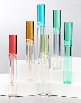 Small Empty Round Transparent Lipstick Lipgloss Tube Containers Clear Colorful Mini 3ml Cosmetic Lip Gloss Tubes