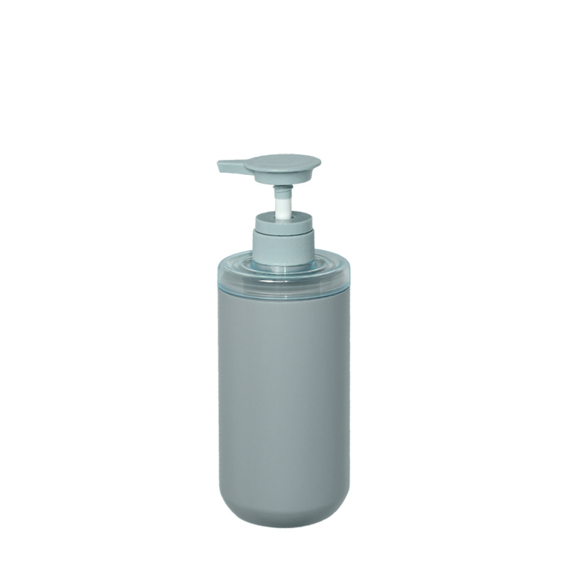 500ml 700ml Empty HDPE Plastic Body Lotion Shower Gel Pump Bottle Frosted Grey Refillable Shampoo Conditioner Bottle