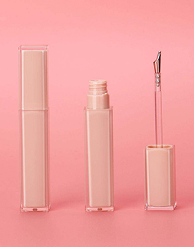 Empty Plastic Cosmetic Packaging Lipgloss Container Unique Lip Gloss Tubes With Metal Applicator