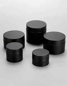 Frosted Round 30g 50g 100g 120g 150g Body Scrub Face Cream PP Plastic Matte Black Cosmetic Jar