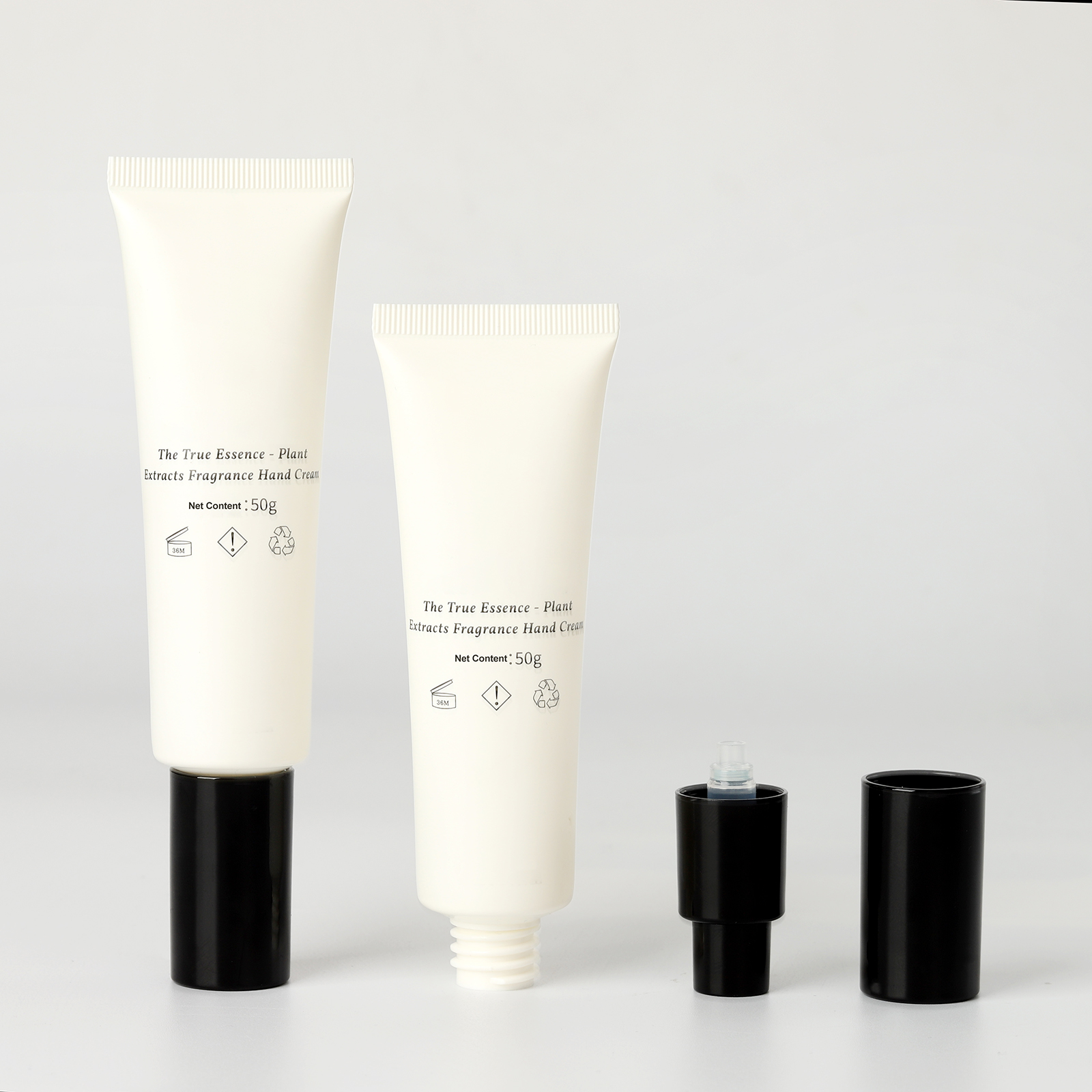 50ml Liquid Foundation Bb Cream Serum Packaging 50ml PE Plastic Empty Pump Tube Airless Squeeze White Soft Tube