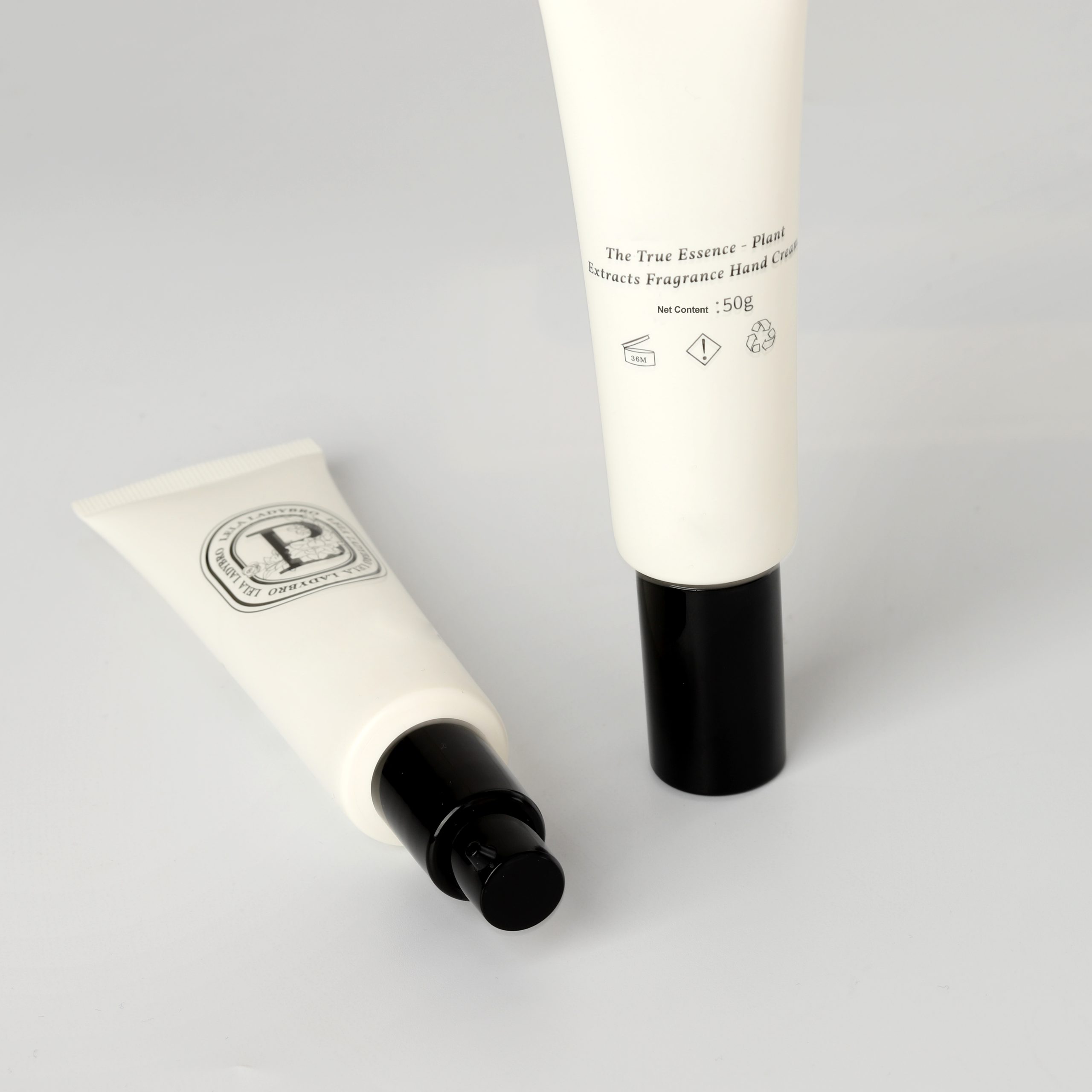 50ml Liquid Foundation Bb Cream Serum Packaging 50ml PE Plastic Empty Pump Tube Airless Squeeze White Soft Tube
