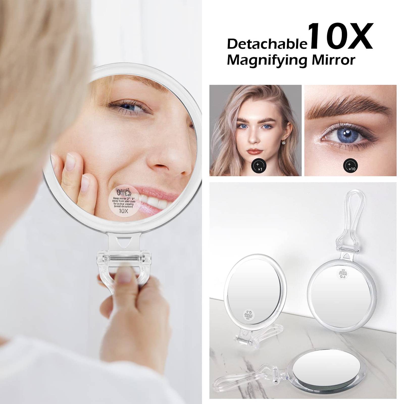 Women’s Makeup Organizers Storage Box Bags Small Travel Beauty Tool Smart Led Light Mirror Cosmetic Case