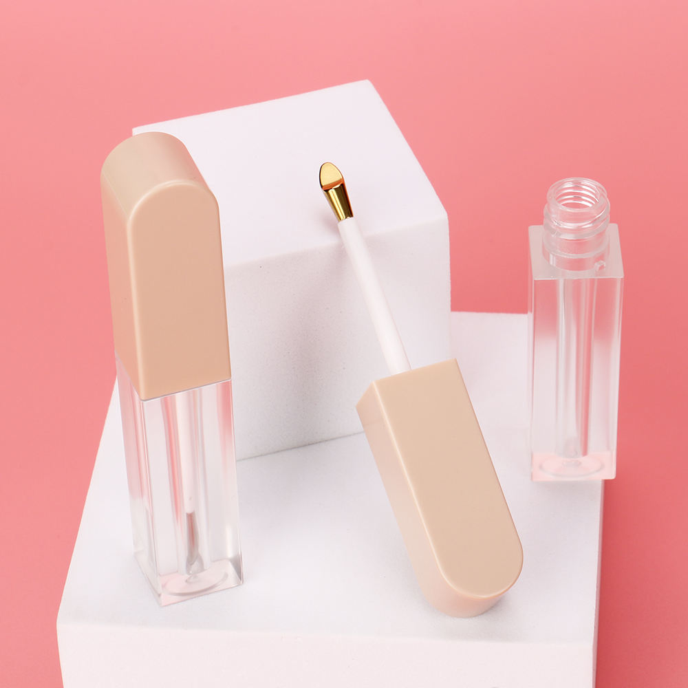 3ML unique lipgloss tubes lip matte bottle with metal tip applicator recyclable lip container lipgloss label for bottles