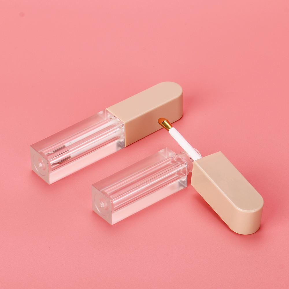 3ML unique lipgloss tubes lip matte bottle with metal tip applicator recyclable lip container lipgloss label for bottles