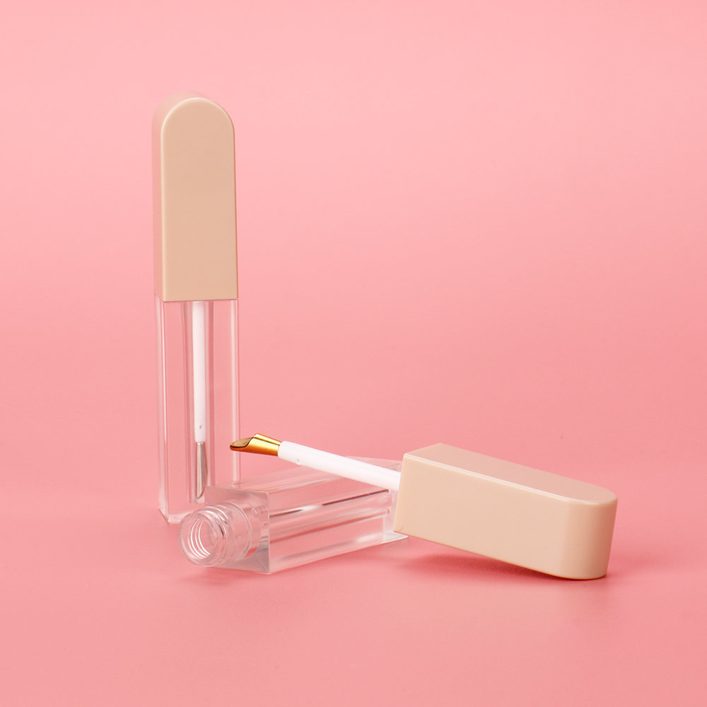 3ML unique lipgloss tubes lip matte bottle with metal tip applicator recyclable lip container lipgloss label for bottles
