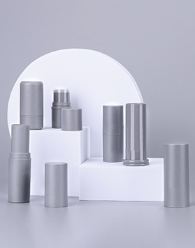 Sustainable Packing Round Empty Foundation Stick Tube Containers Recycled PP Plastic Twist Up Lip Balm Tube