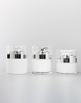 30ml 50ml Empty Plastic Airless Pump Cream Jar AS Airless Bottle for Cosmetic Skincare Packaging