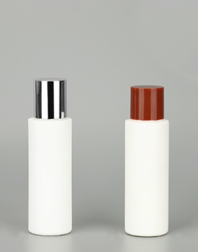 Custom 100ml Flat Shoulder Squeeze Shampoo Bottle Soft Touch HDPE Plastic Lotion Toner Bottle With Leakproof Screw Cap