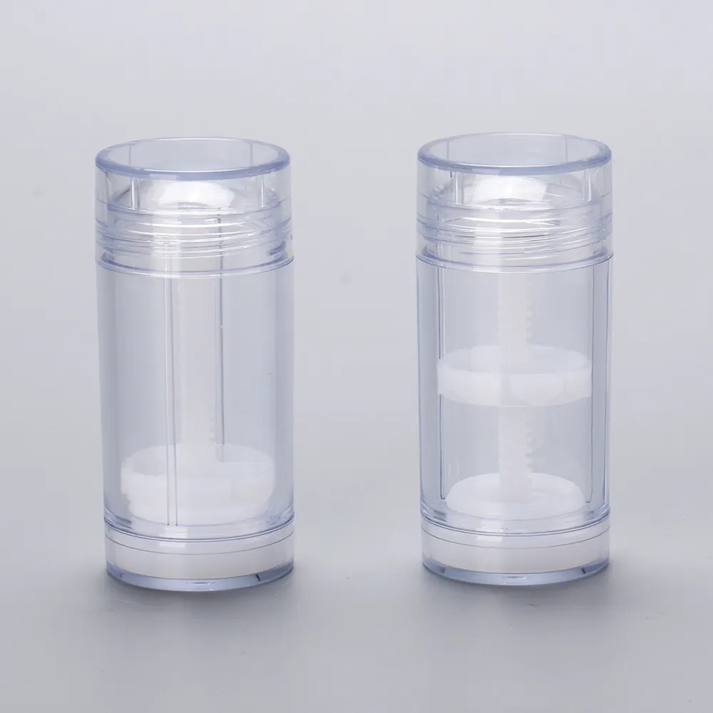 50g Clear Twist up Antiperspirant Deodorant Bottle Packaging Empty Refillable Perfume Deodorant Stick Tube