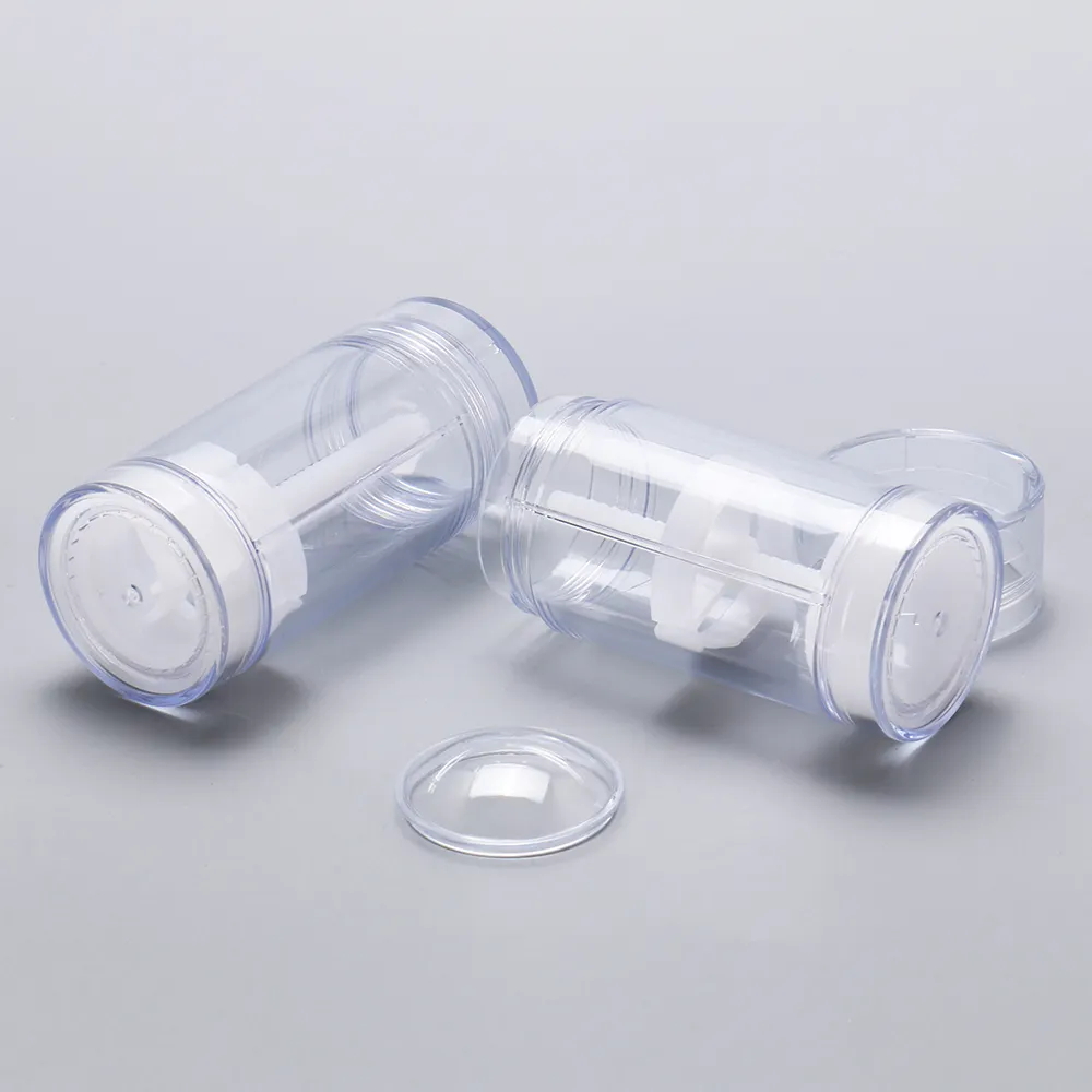 50g Clear Twist up Antiperspirant Deodorant Bottle Packaging Empty Refillable Perfume Deodorant Stick Tube