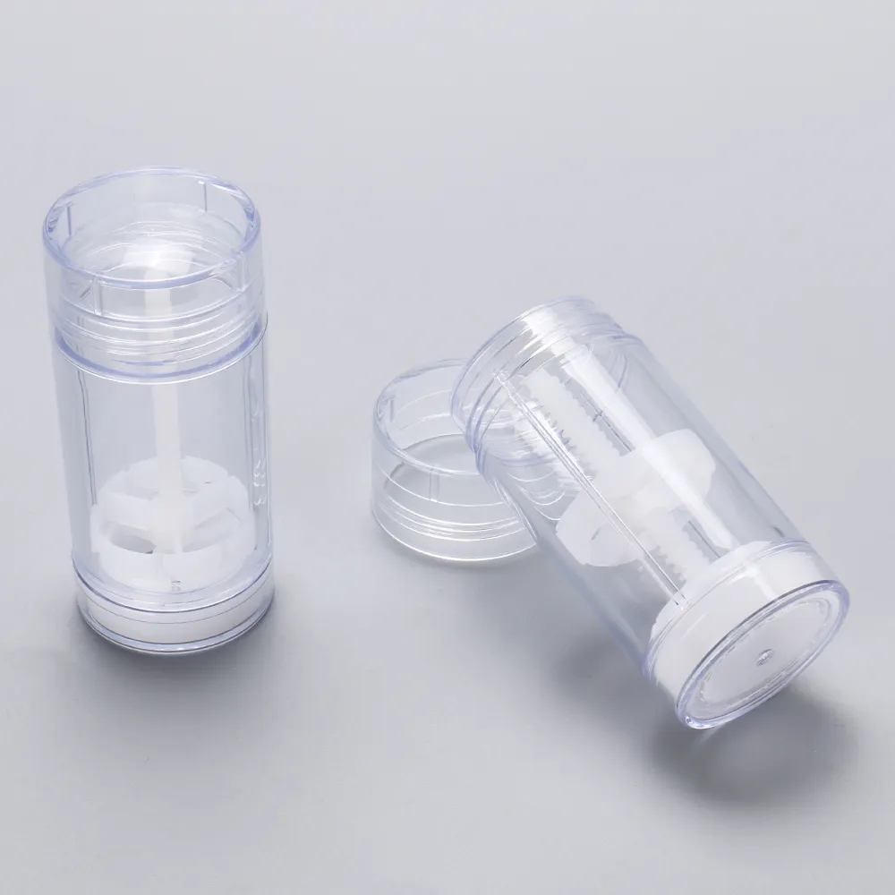 50g Clear Twist up Antiperspirant Deodorant Bottle Packaging Empty Refillable Perfume Deodorant Stick Tube