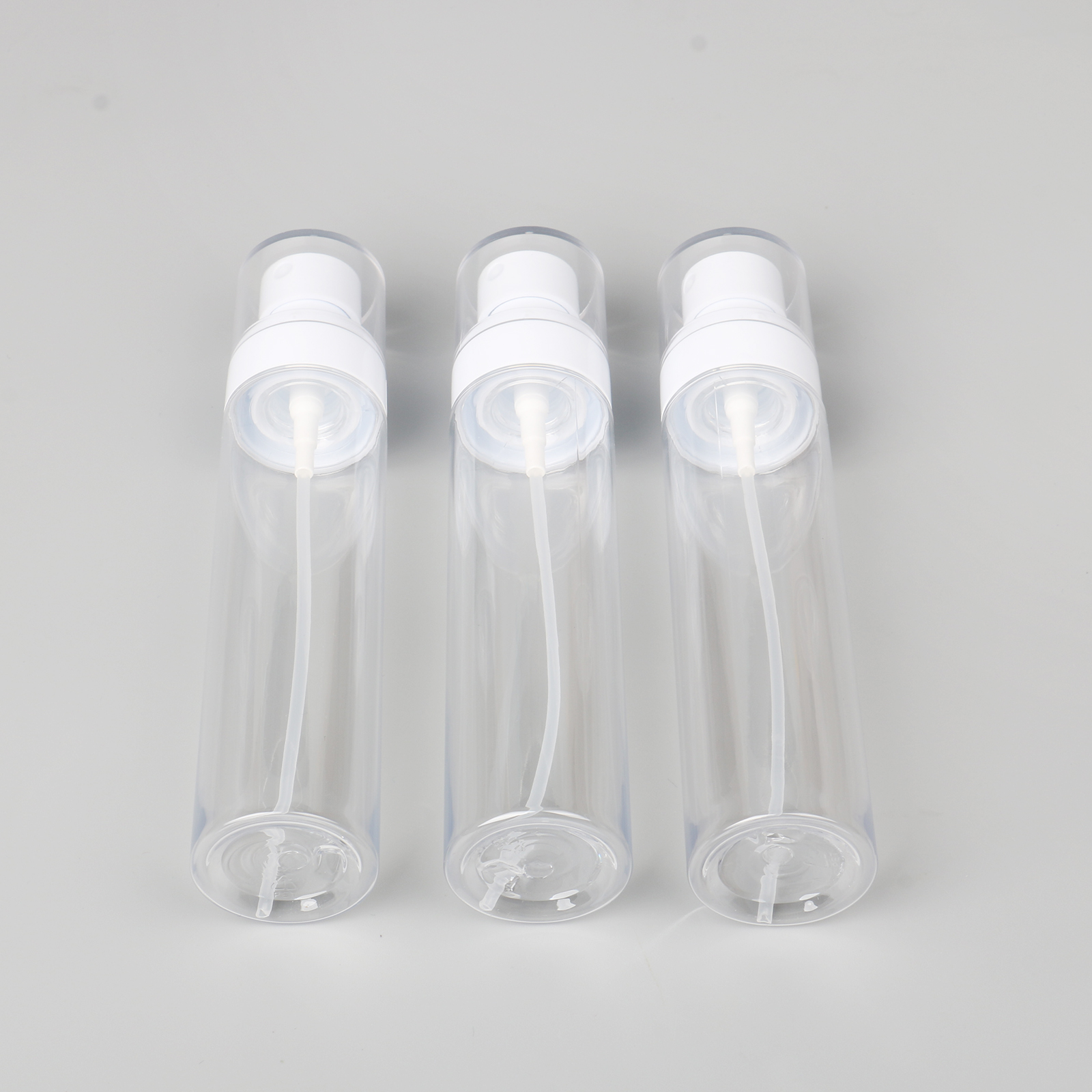 Low Price Customized 60ml Cosmetic Container Pet Round Fine Mist Plastic Pump Lotion Spray Bottle