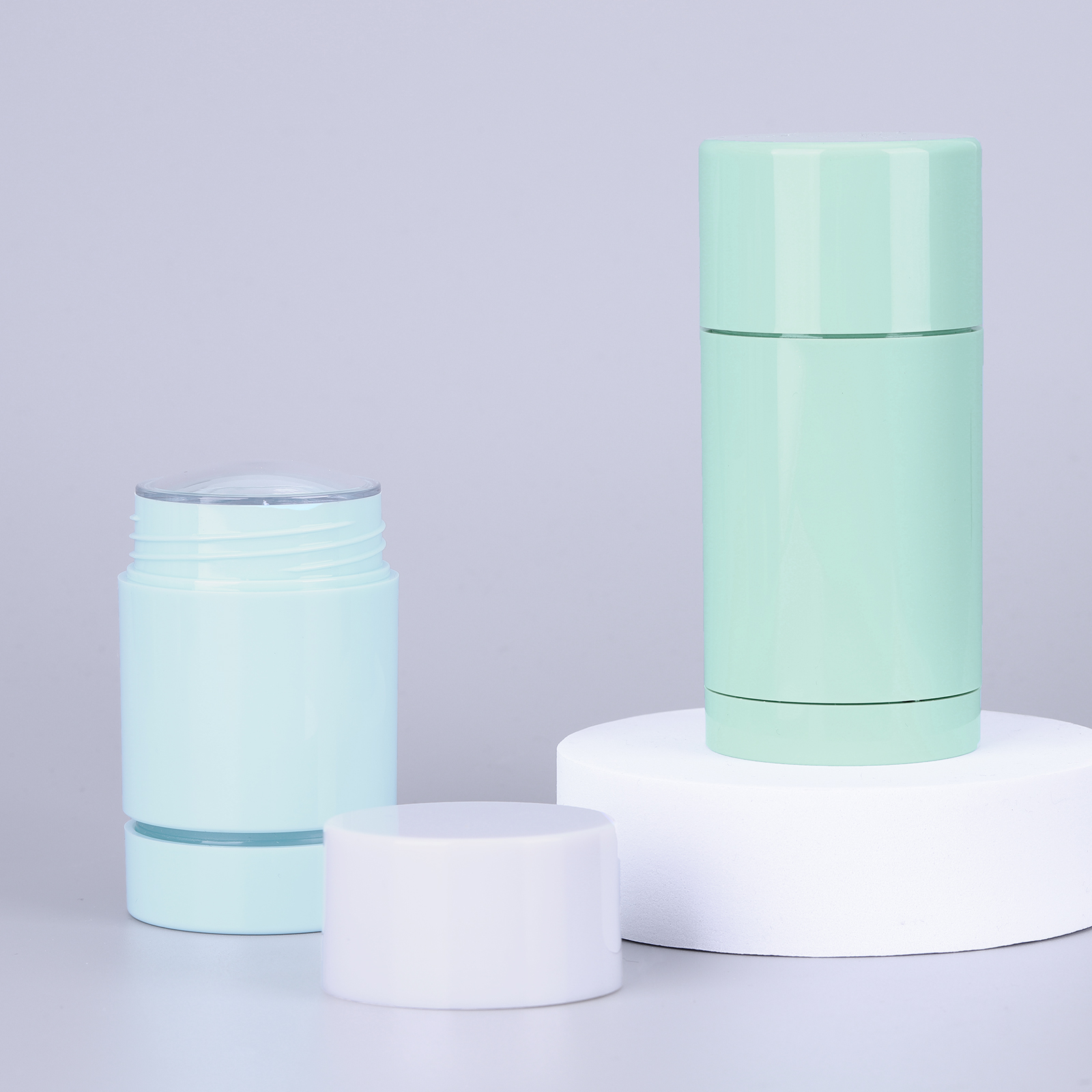 50ml 75ml Round AS Roll-On Solid Cream Deodorant Tubes Refillable Packaging Body Deodorant Bottle