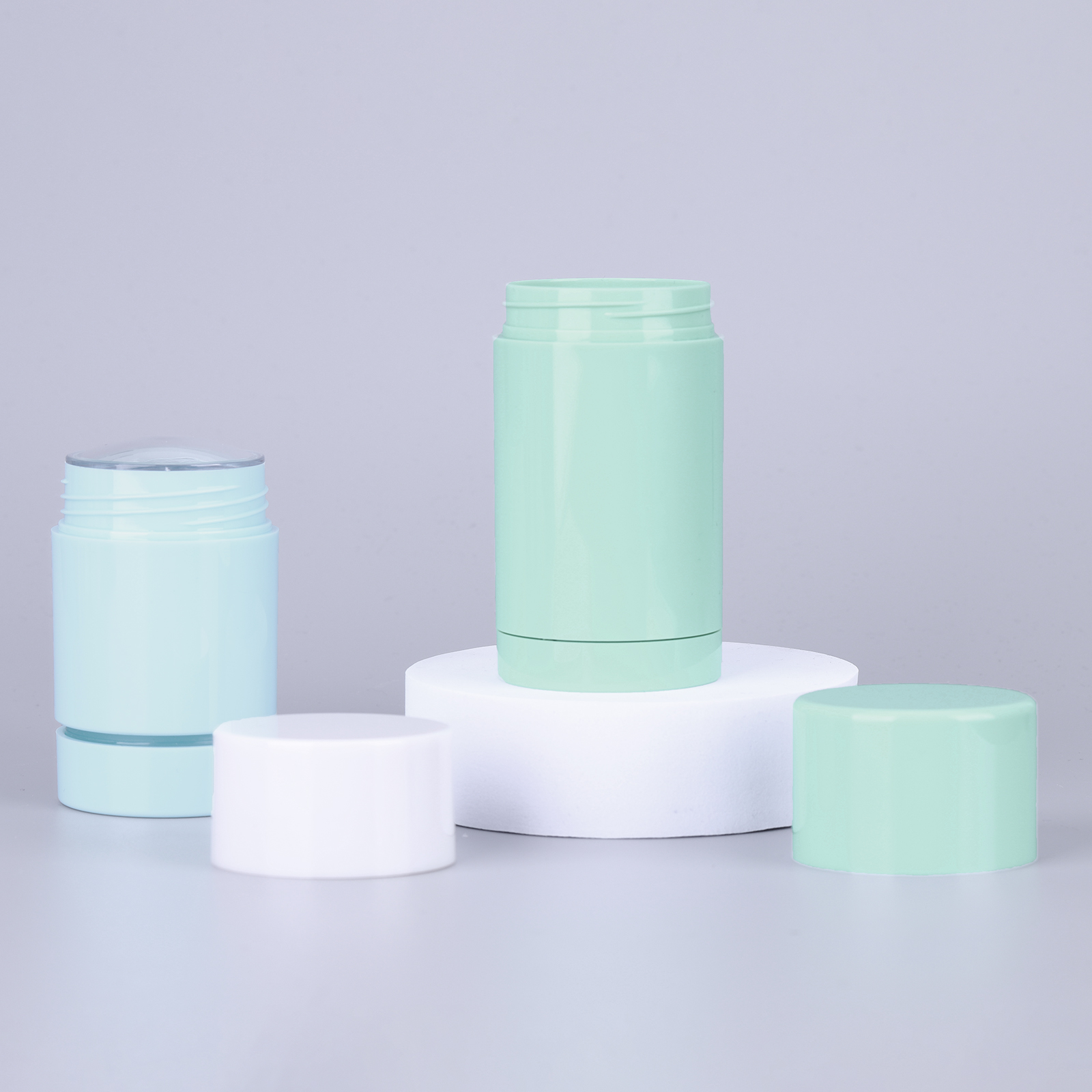 50ml 75ml Round AS Roll-On Solid Cream Deodorant Tubes Refillable Packaging Body Deodorant Bottle