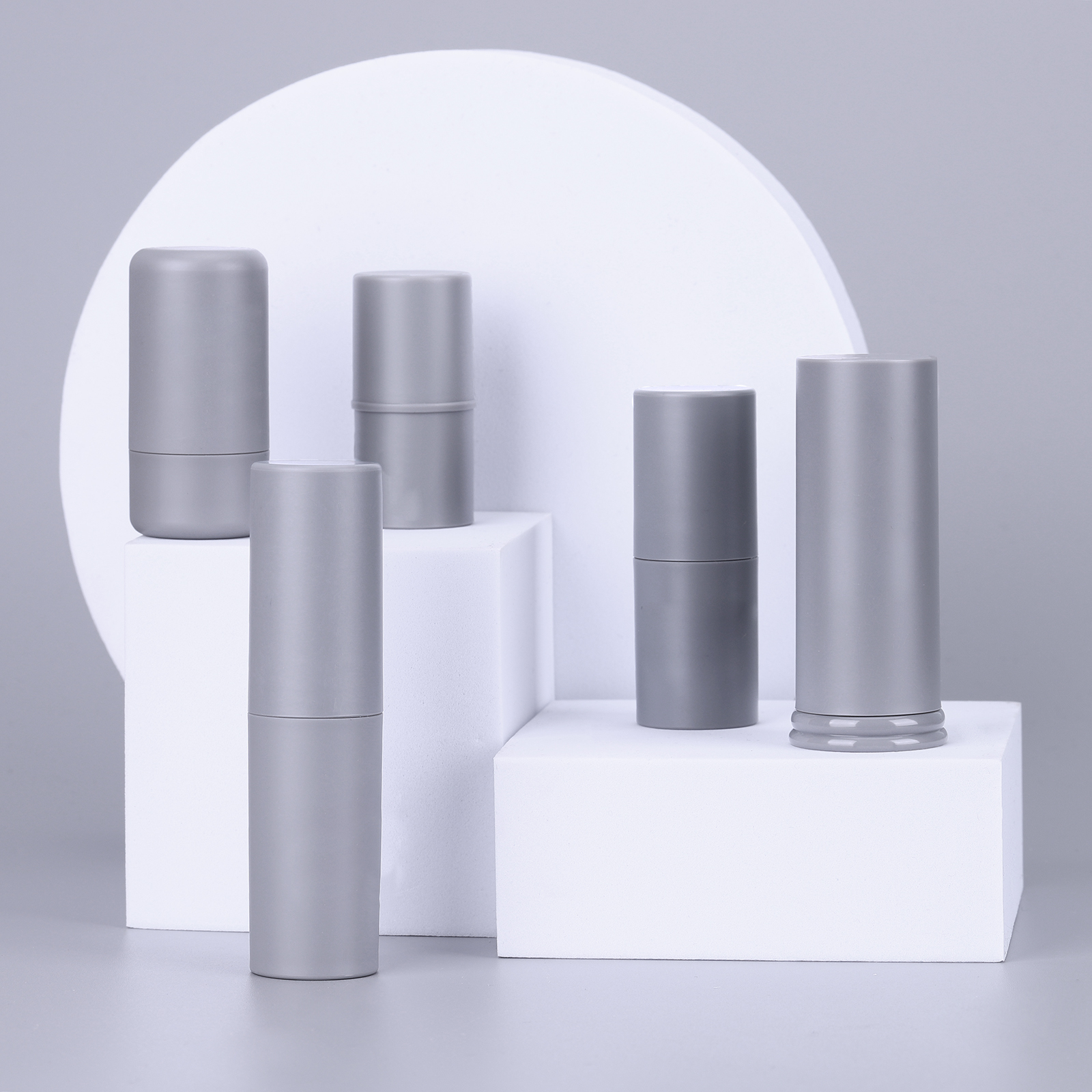 Sustainable Packing Round Empty Foundation Stick Tube Containers Recycled PP Plastic Twist Up Lip Balm Tube