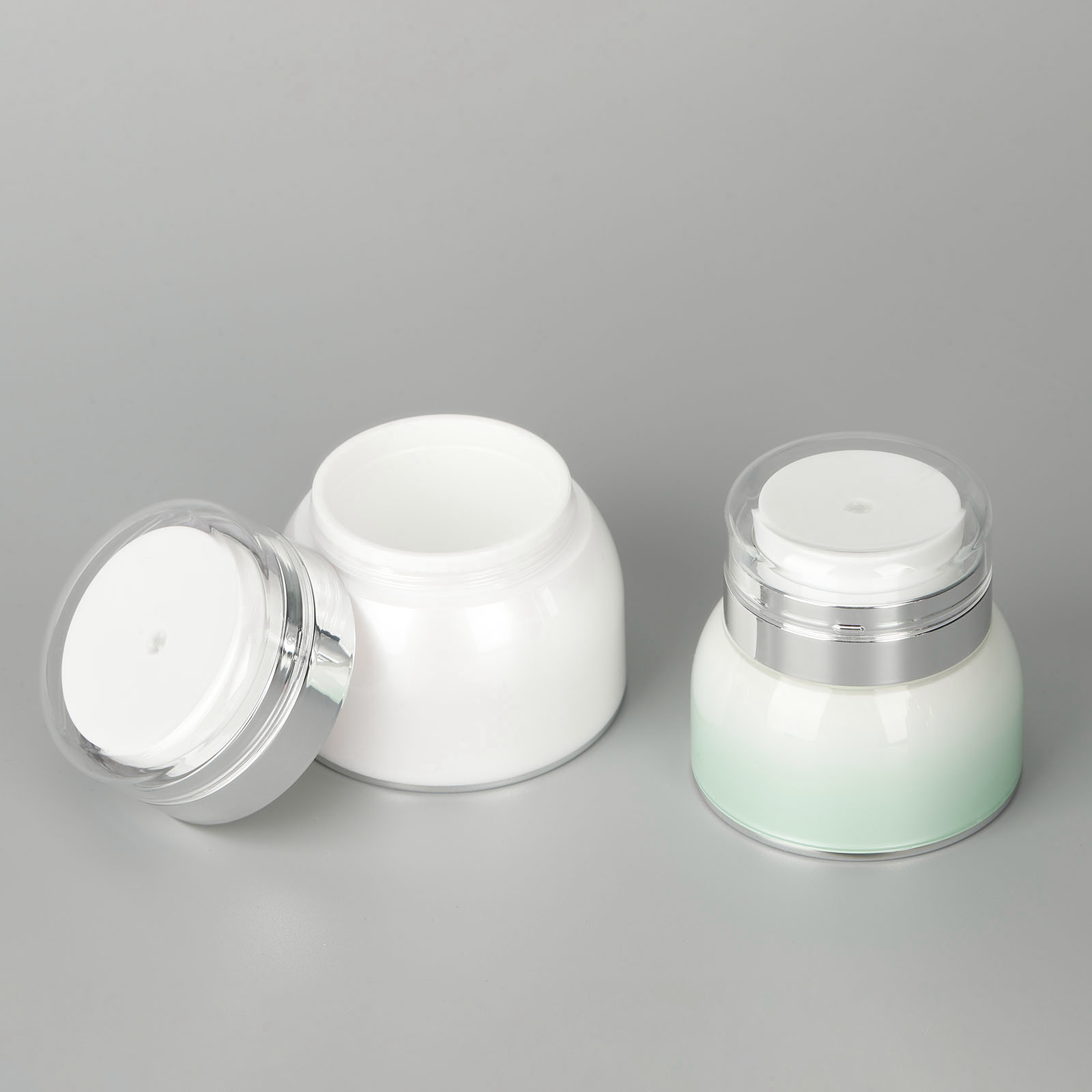 Gradient Color Empty PMMA Skin Care Packaging Set Acrylic Airless Pump Bottle for Lotion and Cream