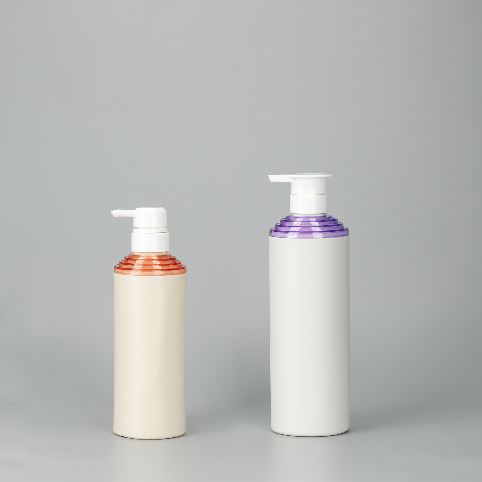 Luxury 500ml 750ml Matte Empty HDPE Cosmetic Plastic Shampoo Body Wash Bottles With Pump Sprayer