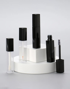 Eyelash Glue Bottles Eyeliner Mascara Container Square Empty Clear Black Mascara Lip Liner Tubes