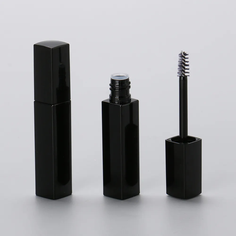 Eyelash Glue Bottles Eyeliner Mascara Container Square Empty Clear Black Mascara Lip Liner Tubes