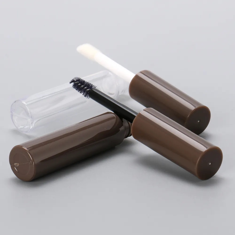 4ml Lip Glaze Lipgloss Eyelash Serum Tube Empty Eyeshade Eyebrow Gel Packaging Container With Different Brush