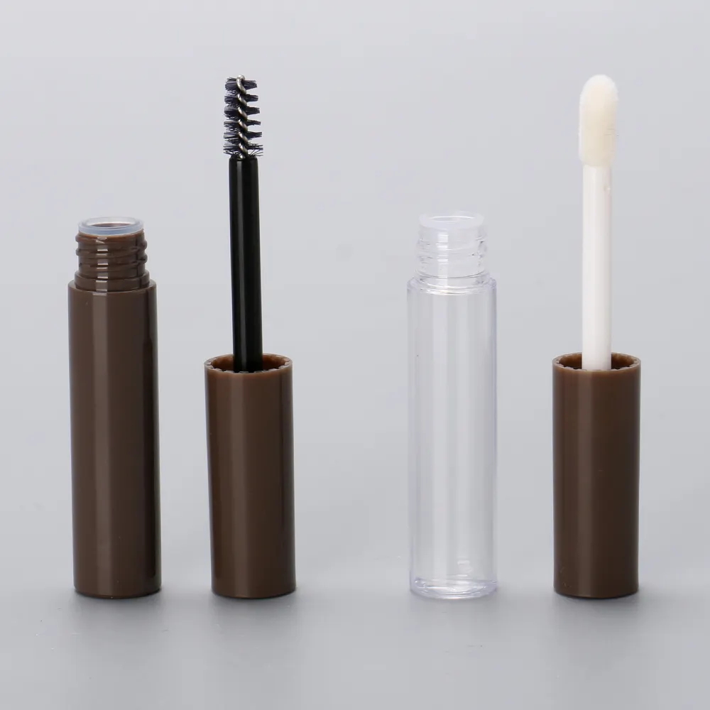4ml Lip Glaze Lipgloss Eyelash Serum Tube Empty Eyeshade Eyebrow Gel Packaging Container With Different Brush